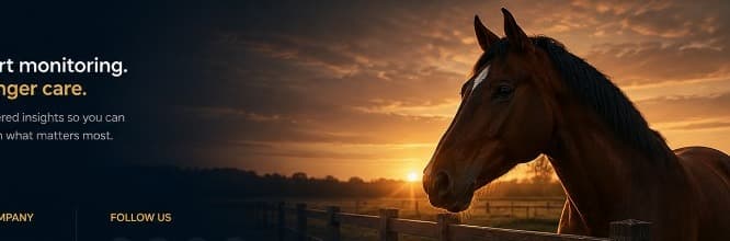 Horse at sunset in a stable yard